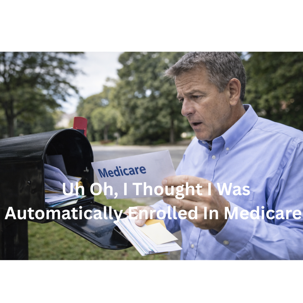 uh oh, i thought i was automatically enrilled in medicare!